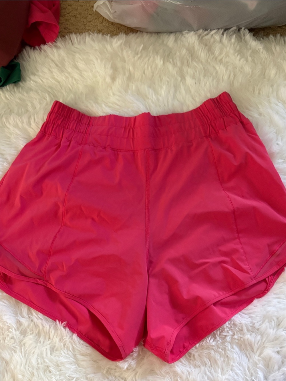 lululemon athletica Bright Pink Athletic Shorts high rise 4”